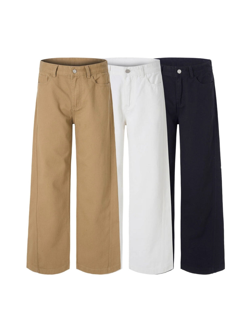 BALANCE A-Line Barrel-Leg Cotton Trousers