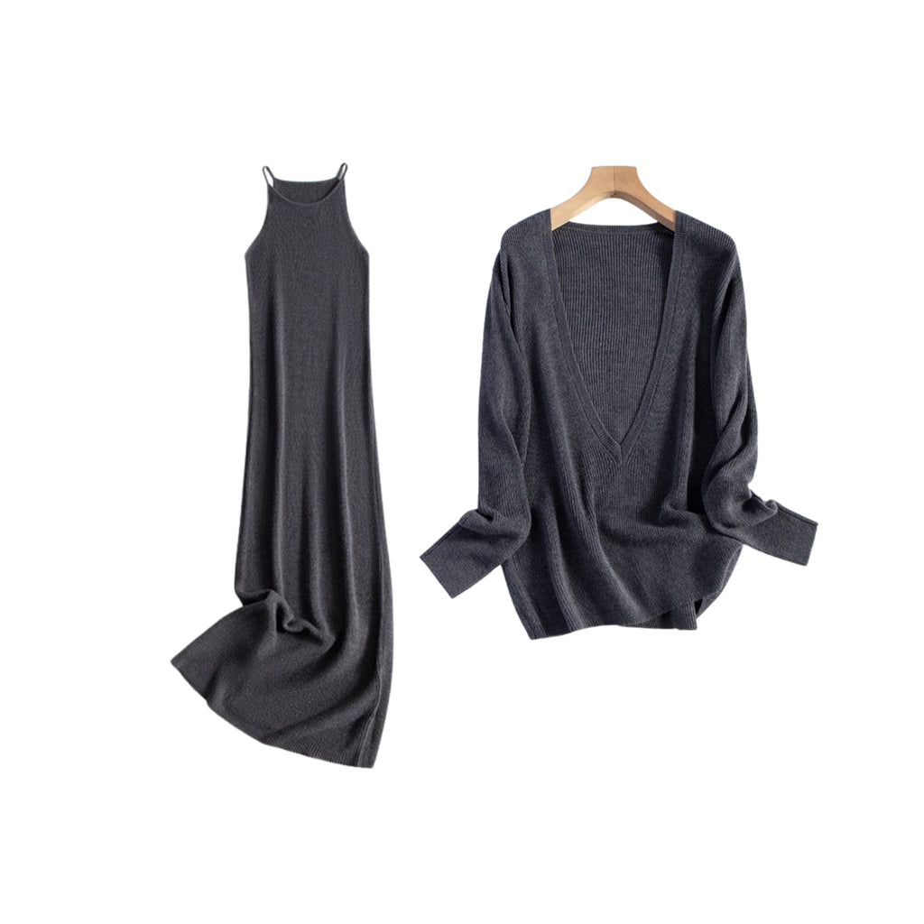 BALANCE French Knit Two Piece Dress Set