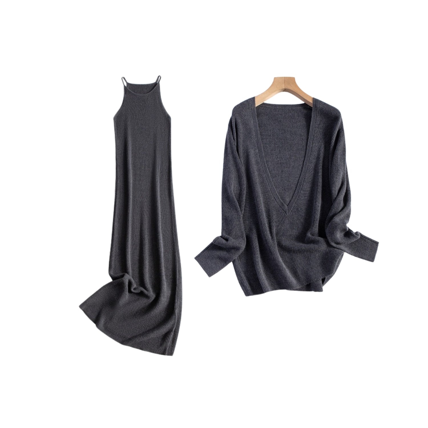 BALANCE French Knit Two Piece Dress Set