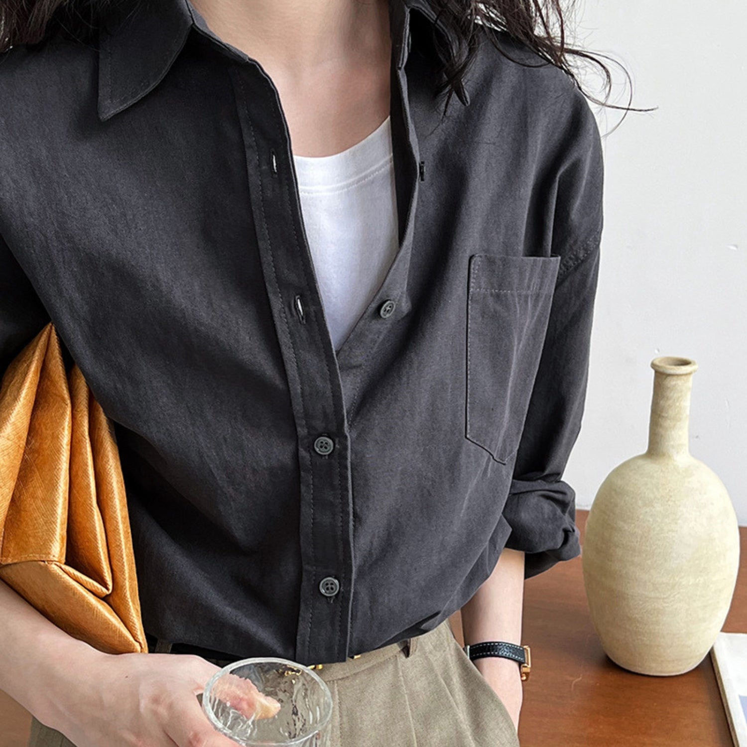 BALANCE Relaxed Oxford Shirt