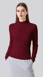 BALANCE Wool Stand Collar Essential Top
