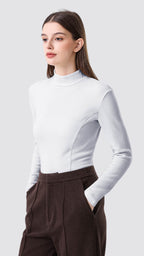 BALANCE Wool Stand Collar Essential Top