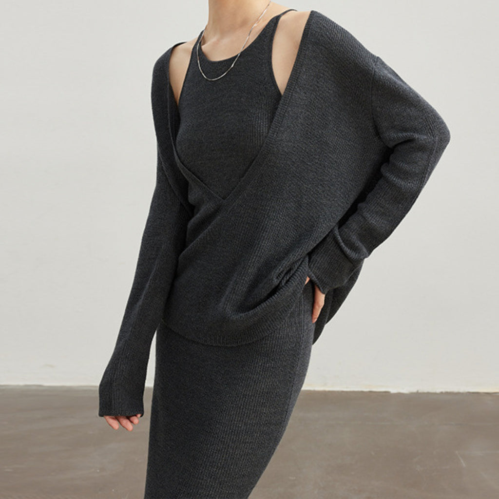 BALANCE French Knit Two Piece Dress Set