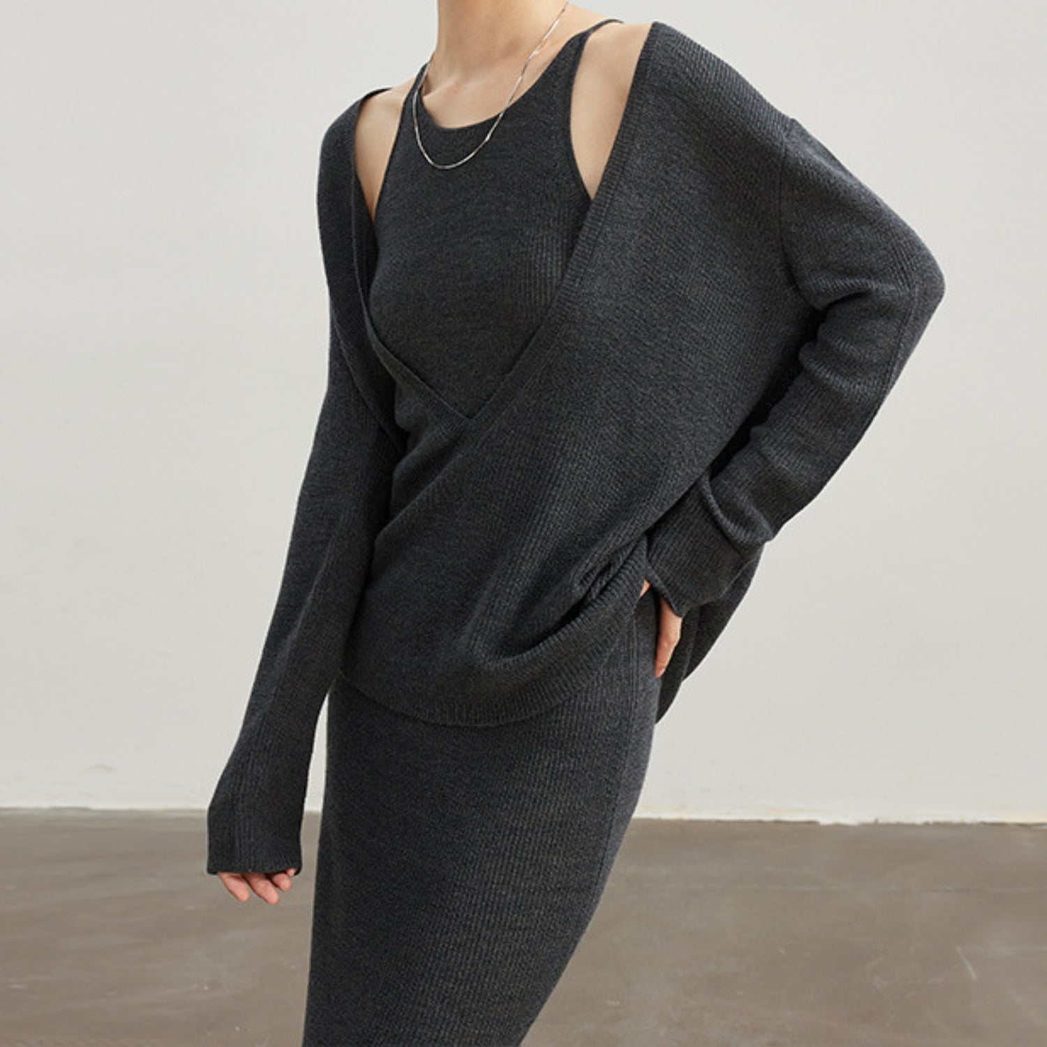 BALANCE French Knit Two Piece Dress Set