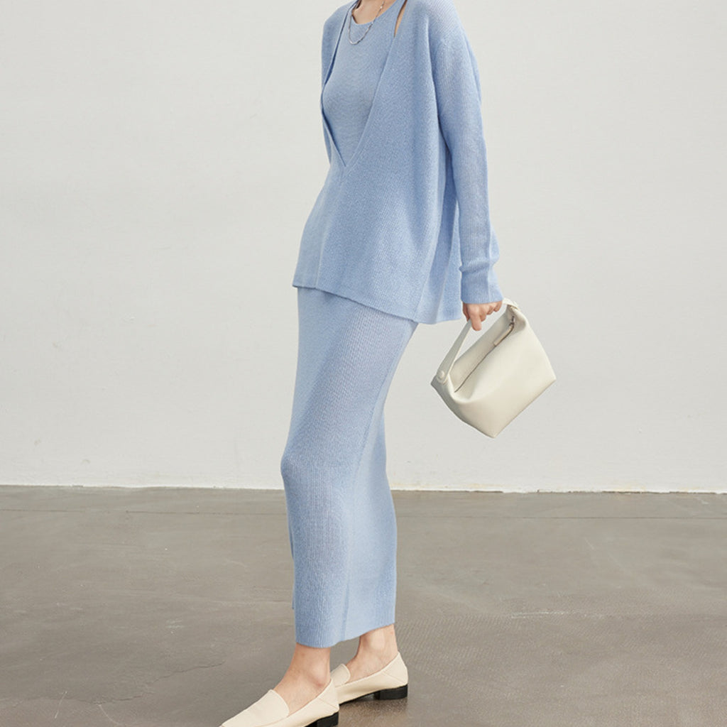 BALANCE French Knit Two Piece Dress Set