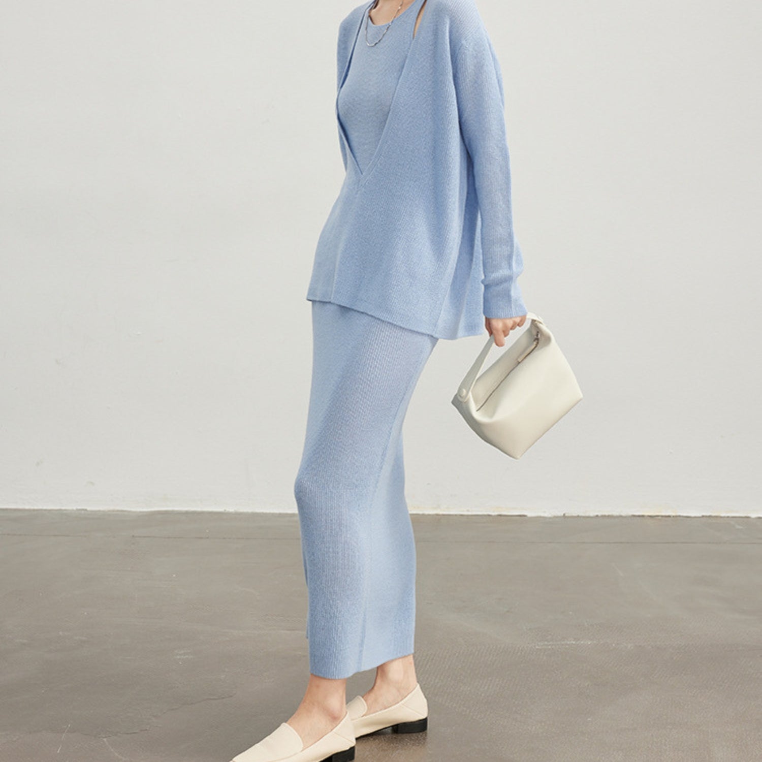 BALANCE French Knit Two Piece Dress Set