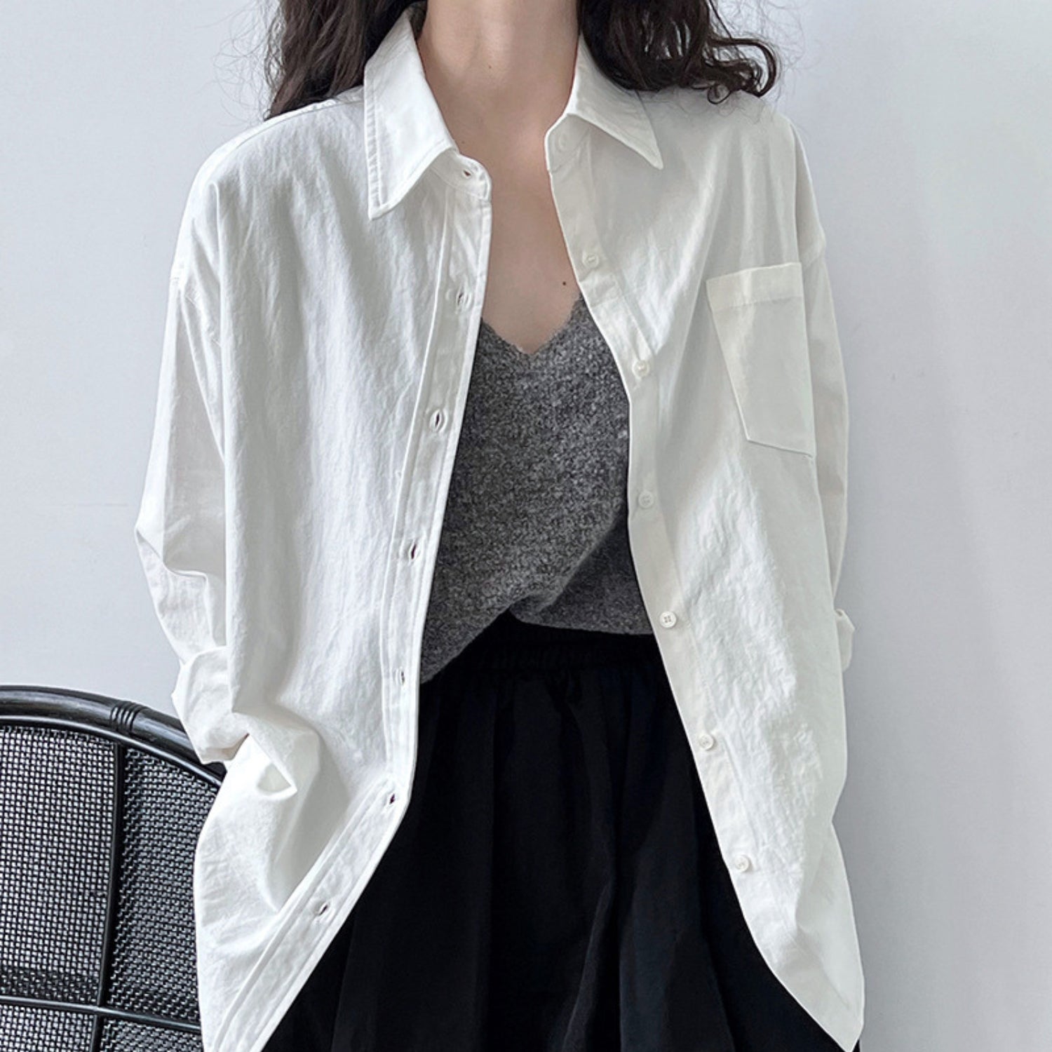 BALANCE Relaxed Oxford Shirt | SMART CASUAL White